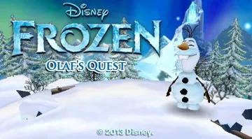 Disney Anna to Yuki no Joou - Olaf no Okurimono (Japan) screen shot title